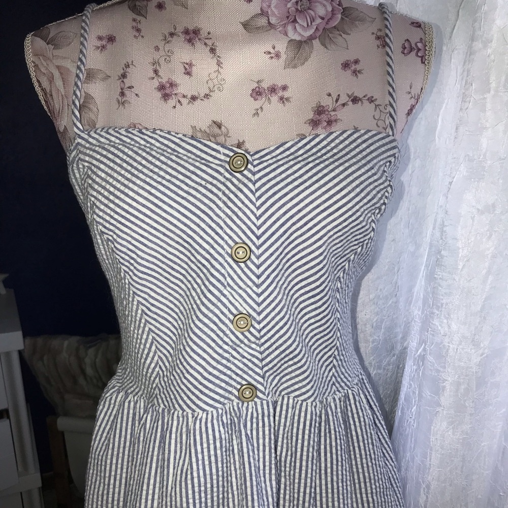 Striped Peplum Tank Top